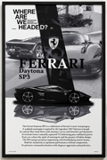 Quadro Ferrari Daytona SP3 con cornice nera